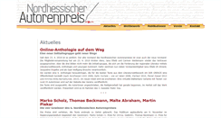 Desktop Screenshot of nordhessischer-autorenpreis.de